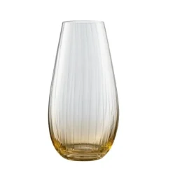 Erne 9.5" Vase Amber<Galway Crystal Discount