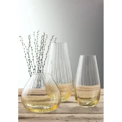 Erne 9.5" Vase Amber<Galway Crystal Discount