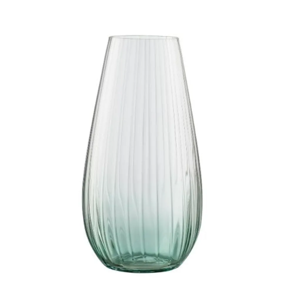 Erne 9.5" Vase Aqua<Galway Crystal Clearance