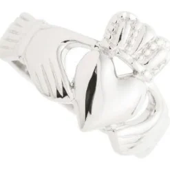 Gents Claddagh Sterling Silver Ring<Galway Crystal Best