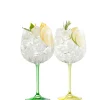 Gin & Tonic Glass Pair - Lemon & Lime<Galway Crystal Clearance