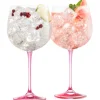 Gin & Tonic Glass Pair - Pink<Galway Crystal Best