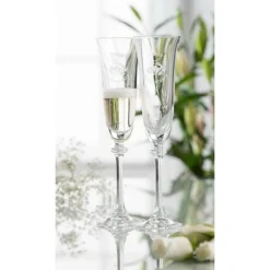 Happy Anniversary Liberty Flute Pair<Galway Crystal