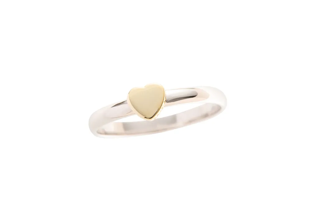 Heart of the Claddagh Silver & Gold Ring<Galway Crystal Best