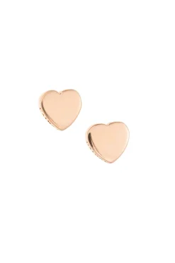 Heart of the Claddagh Silver & Rose Gold Earrings<Galway Crystal Clearance