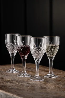 Inisheer Wine Glass - Set of 4<Galway Crystal Outlet
