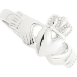 Ladies Claddagh Sterling Silver Ring<Galway Crystal Clearance