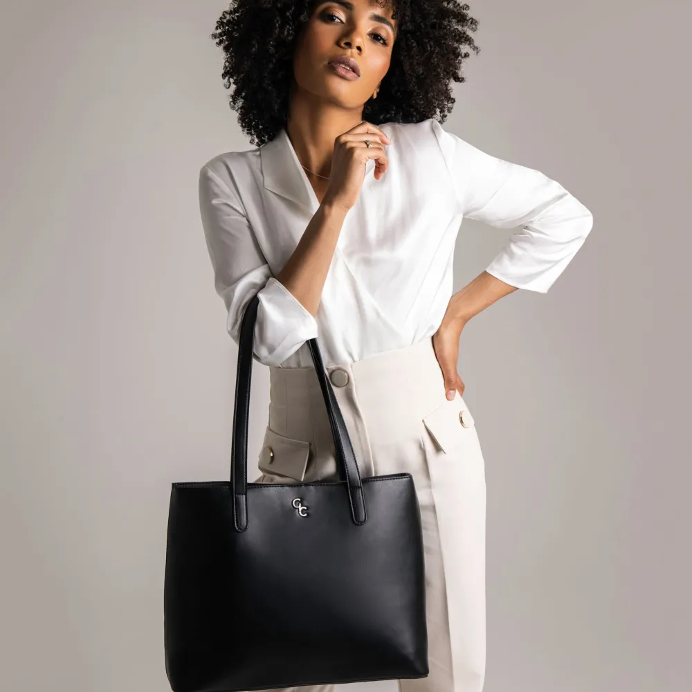 Large Tote Bag - Black<Galway Crystal Clearance