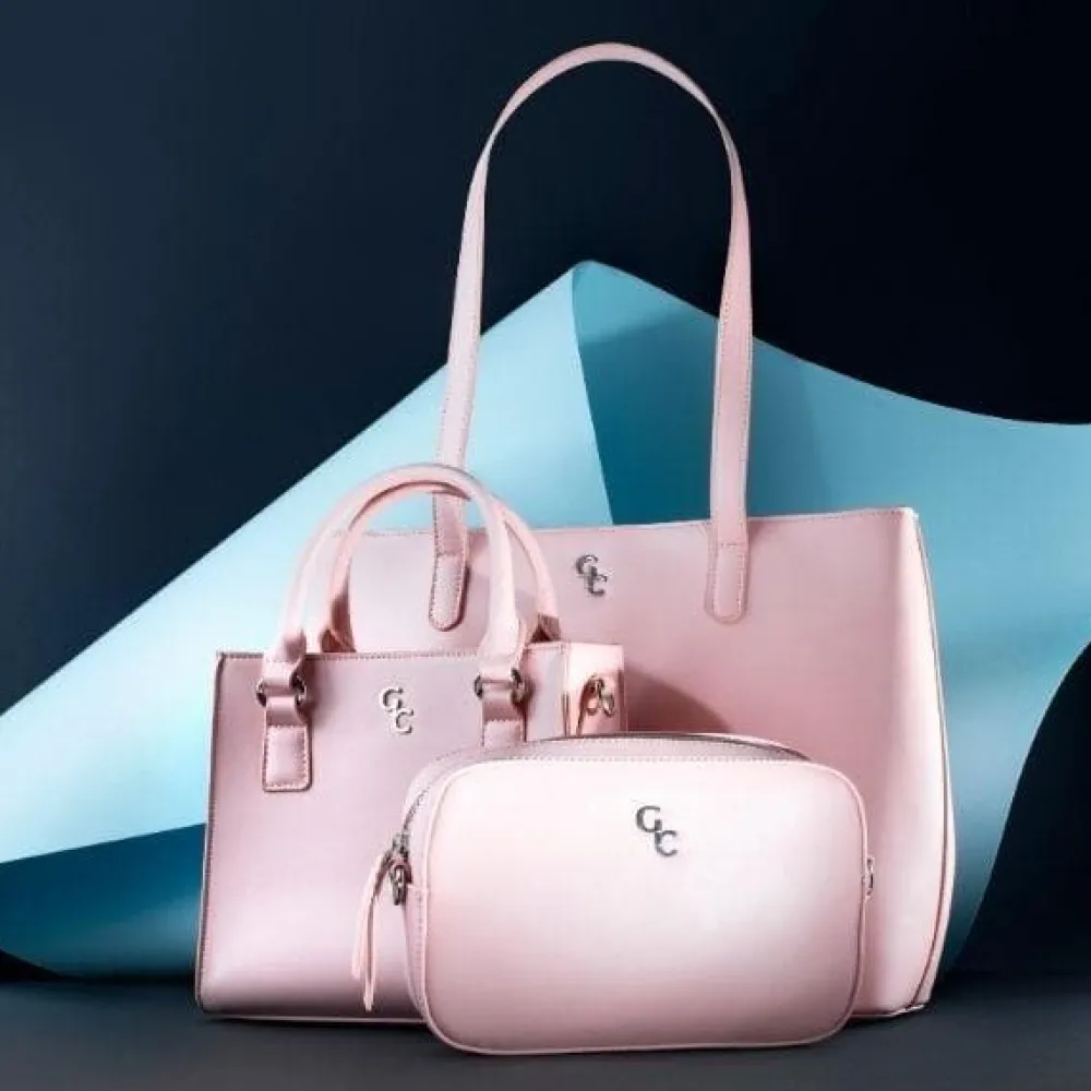 Large Tote Bag - Pink<Galway Crystal Sale