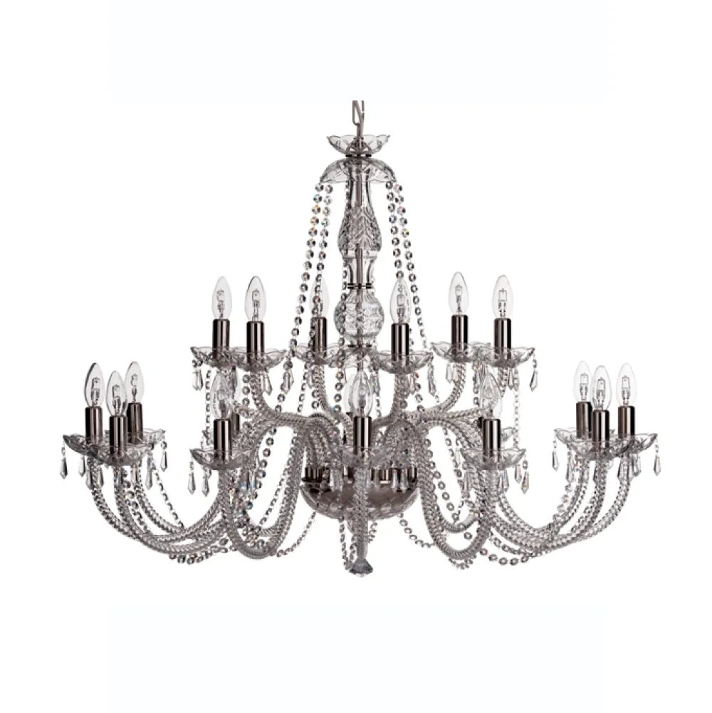 Leenane 18 Arm Chandelier IRE/UK Fitting<Galway Crystal Online