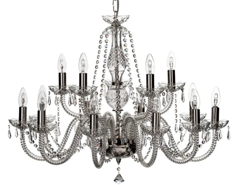 Leenane 15 arm Chandelier US Fitting<Galway Crystal Clearance