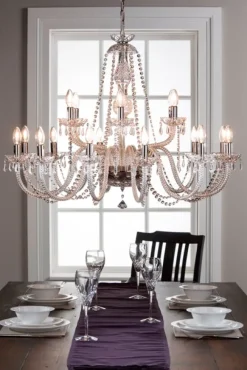 Leenane 18 Arm Chandelier US Fitting<Galway Crystal Hot
