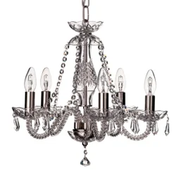 Leenane 5 Arm Chandelier US Fitting<Galway Crystal Discount