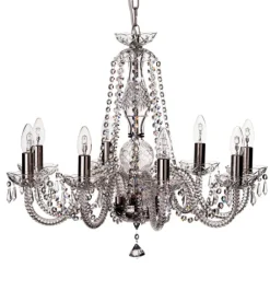 Leenane 8 Arm Chandelier US Fitting<Galway Crystal Hot