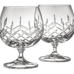 Longford Brandy Glass Pair<Galway Crystal Clearance