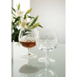 Longford Brandy Glass Pair<Galway Crystal Clearance