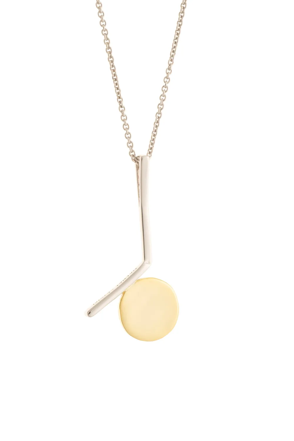 Luna Sterling Silver & Gold Pendant<Galway Crystal Discount