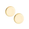 Luna Sterling Silver & Gold Stud Earrings<Galway Crystal