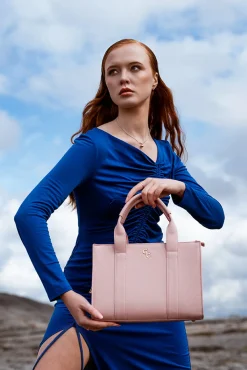 Medium Tote - Pink<Galway Crystal