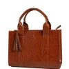 Medium Tote - Tan Croc Detail<Galway Crystal Hot