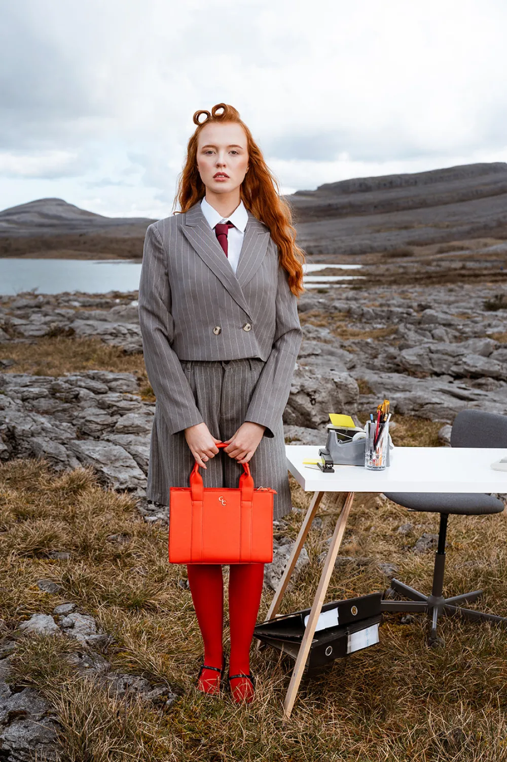 Medium Tote - Vermillion<Galway Crystal Discount