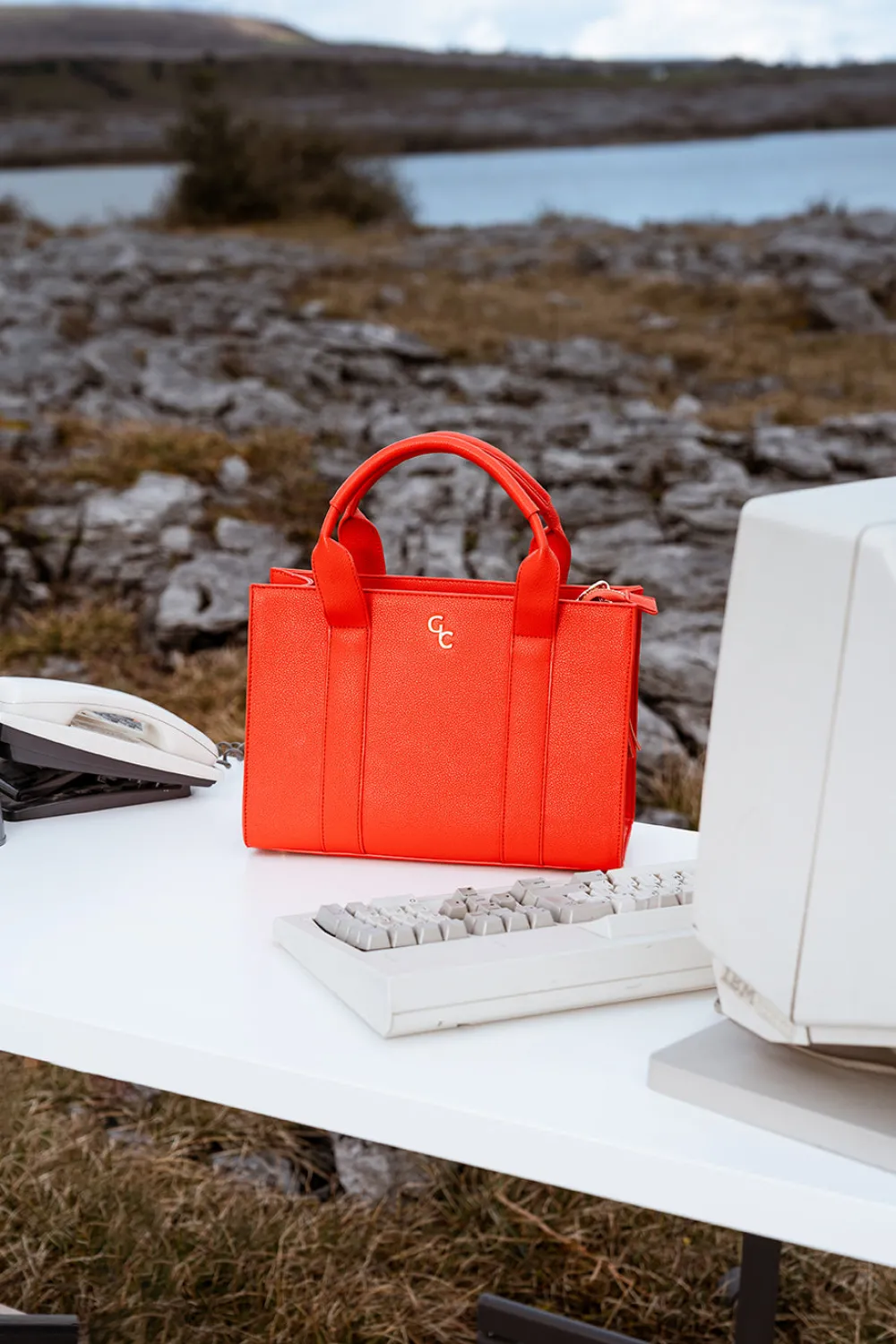 Medium Tote - Vermillion<Galway Crystal Discount