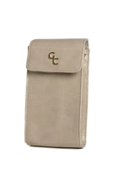 Mini Crossbody - Taupe Croc Detail<Galway Crystal New