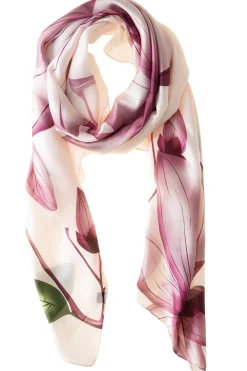 Mulberry Blossom Polyester Scarf<Galway Crystal Sale