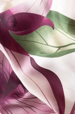 Mulberry Blossom Polyester Scarf<Galway Crystal Sale