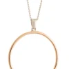 Pearl Hoop Sterling Silver & Rose Gold Pendant<Galway Crystal New