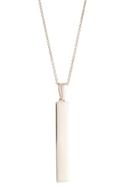 Plain Bar Sterling Silver Pendant<Galway Crystal Sale
