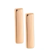 Plain Bar Sterling Silver & Rose Gold Stud Earrings<Galway Crystal Outlet