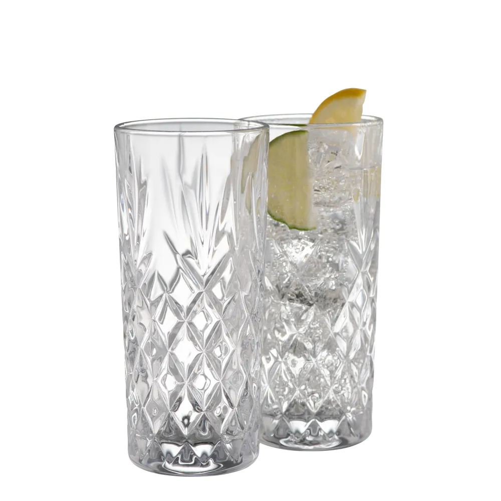 Renmore Hiball Glass Pair<Galway Crystal Hot
