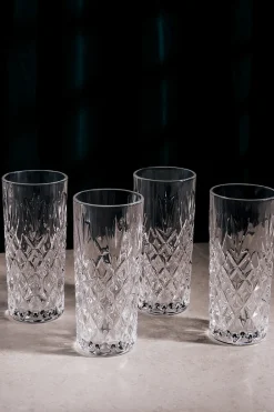 Renmore Hiball Glass Set of 4<Galway Crystal Clearance