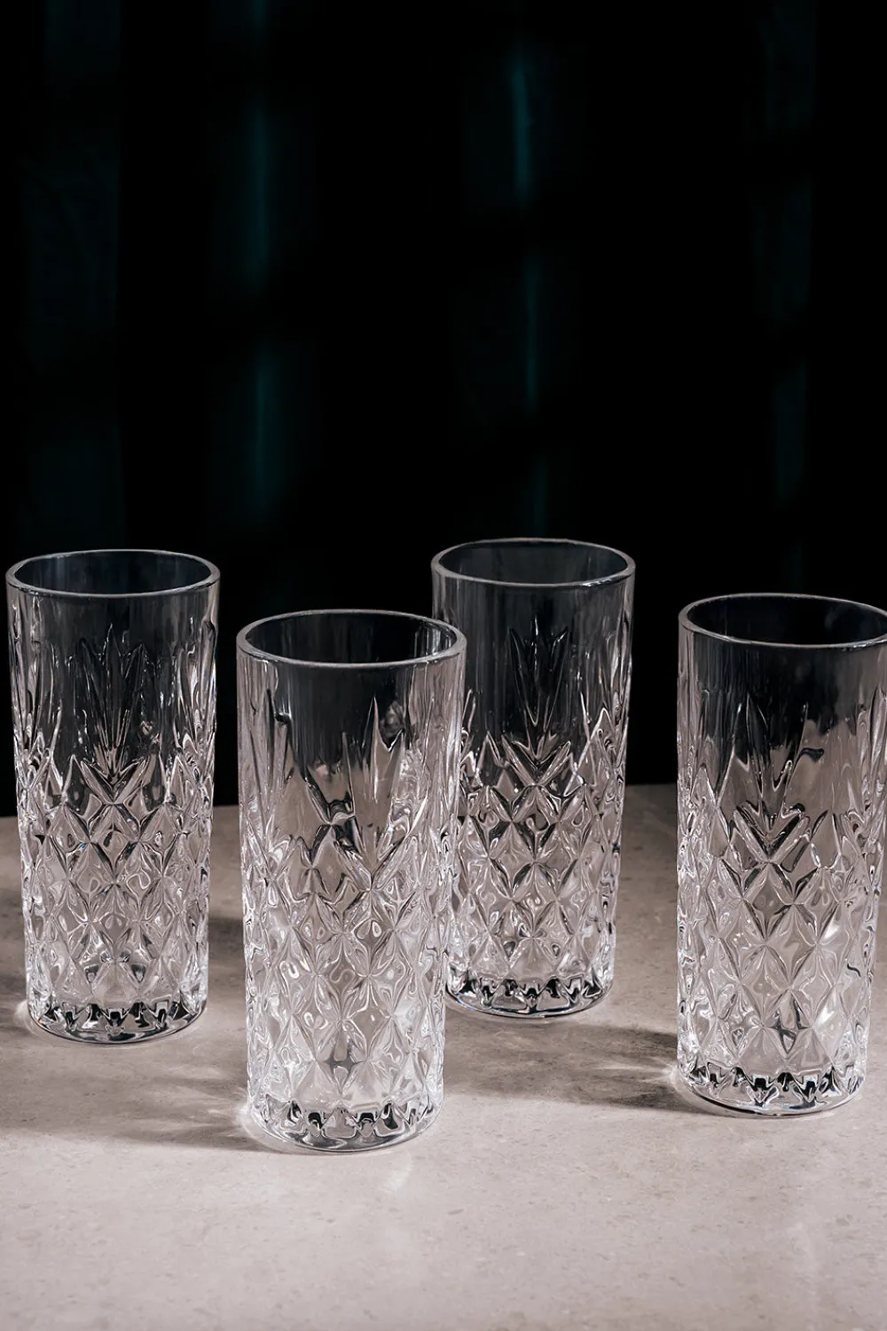 Renmore Hiball Glass Set of 4<Galway Crystal Clearance