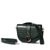 Saddle Bag Forest Green Croc Detail<Galway Crystal Outlet