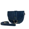 Saddle Bag - Navy Croc Detail<Galway Crystal New
