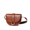 Saddle Bag Tan Croc Detail<Galway Crystal Hot