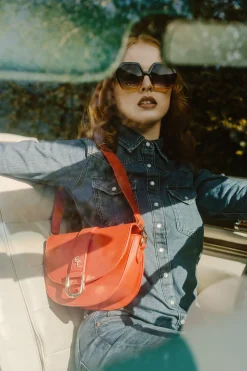 Saddle Bag Vermilion<Galway Crystal New
