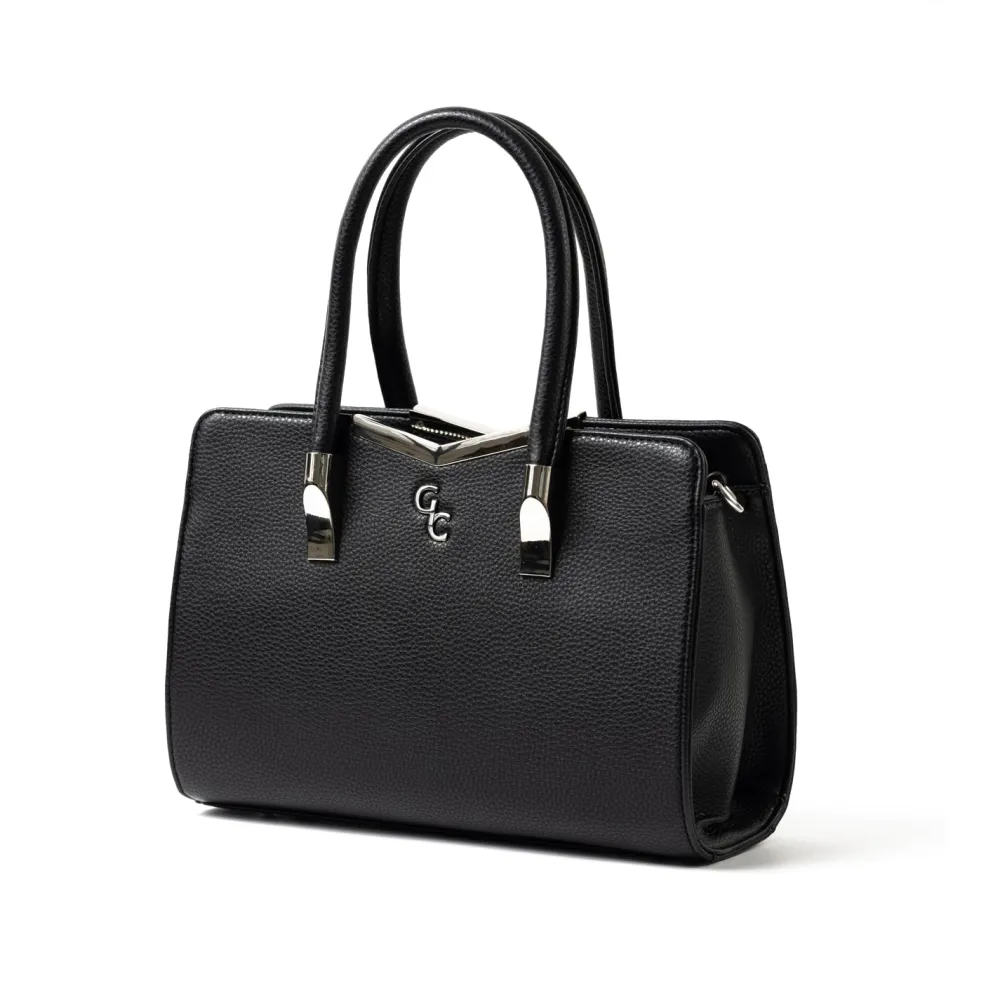 Top Handle Bag - Black<Galway Crystal Clearance