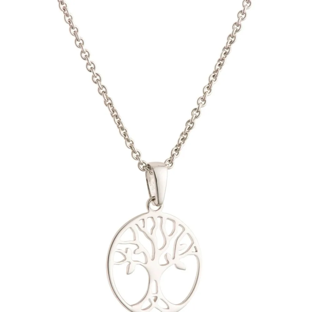 Tree Of Life Sterling Silver Pendant - Small<Galway Crystal Best