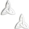 Trinity Knot Sterling Silver Earrings<Galway Crystal Discount