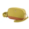 Two Tone Cross Body Bag - Lime & Tan<Galway Crystal Online