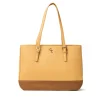 Two Tone Large Tote - Tan & Brown<Galway Crystal Hot