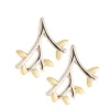 Wildwood Sterling Silver & Gold Earrings<Galway Crystal Sale