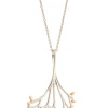 Wildwood Sterling Silver & Rose Gold Pendant<Galway Crystal New