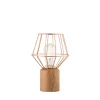 Wood and Copper Table Lamp<Galway Crystal Clearance