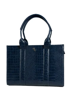 XL Tote - Navy Croc Detail<Galway Crystal Online