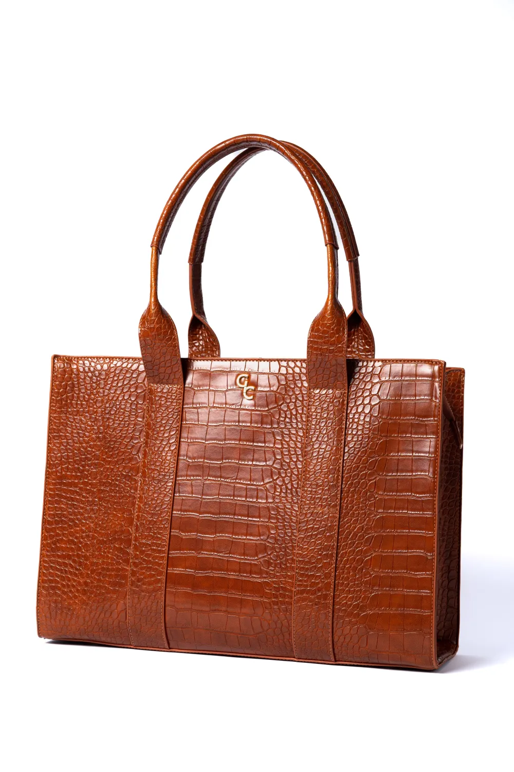 XL Tote Tan Croc Detail<Galway Crystal Sale